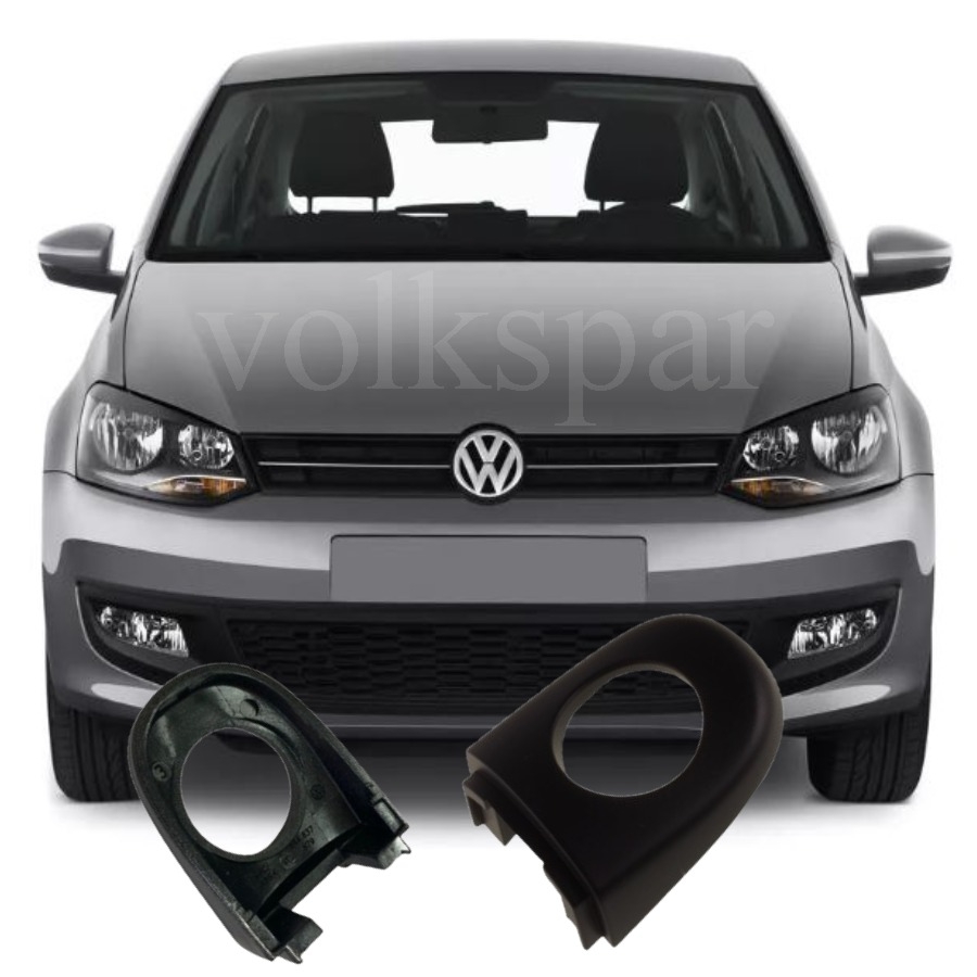 POLO 2010-2013 MODEL ARASI UYUMLU ÖN SOL SÜRÜCÜ TARAFI BOYASIZ SİYAH DIŞ KAPI KOLU KAPAĞI BADEMİ
