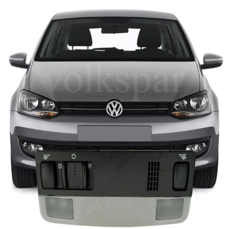 POLO 2010-2013 MODEL ARASI UYUMLU SİYAH TAVAN LAMBASI SAĞ VE SOL AYDINLATMALI