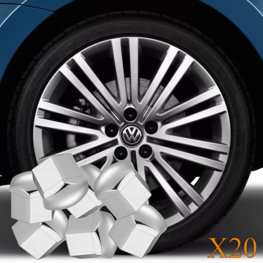 POLO 2014-2017 MODEL ARASI UYUMLU (20 ADET ŞİFRESİZ-1Z) KROM BİJON KAPAĞI TAKIM