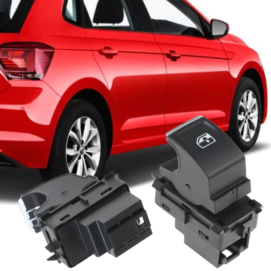 POLO 2018-2021 MODEL ARASI UYUMLU ÖN SAĞ YOLCU TARAFI (KROMLU) CAM AÇMA DÜĞMESİ