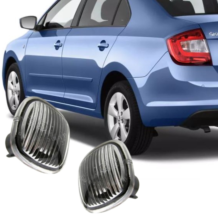 RAPİD SEDAN 2013-2016 MODEL ARASI UYUMLU (SİYAH) ÖN ÇAMURLUK SİNYALİ TAKIM