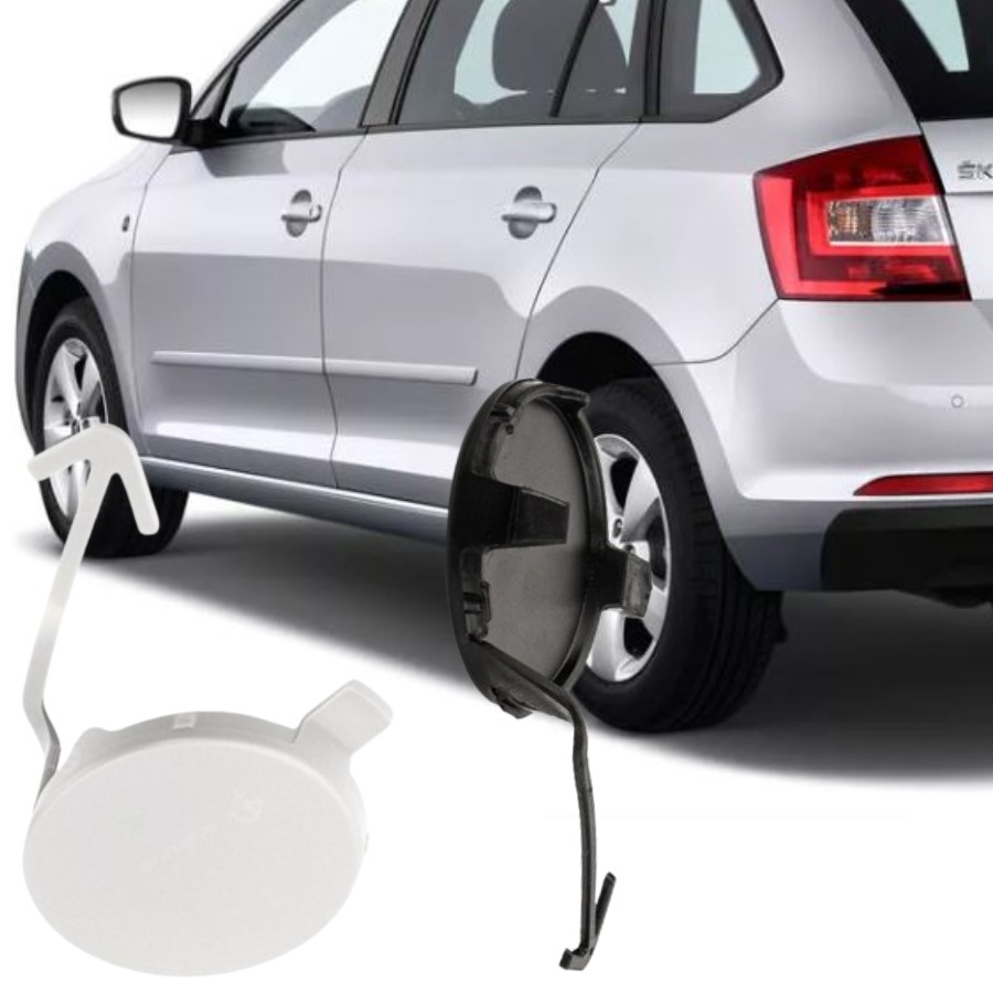 RAPİD SPACEBACK 2013-2016 MODEL ARASI UYUMLU ÖN TAMPON ÇEKİ DEMİRİ KAPAĞI (ASTARLI)