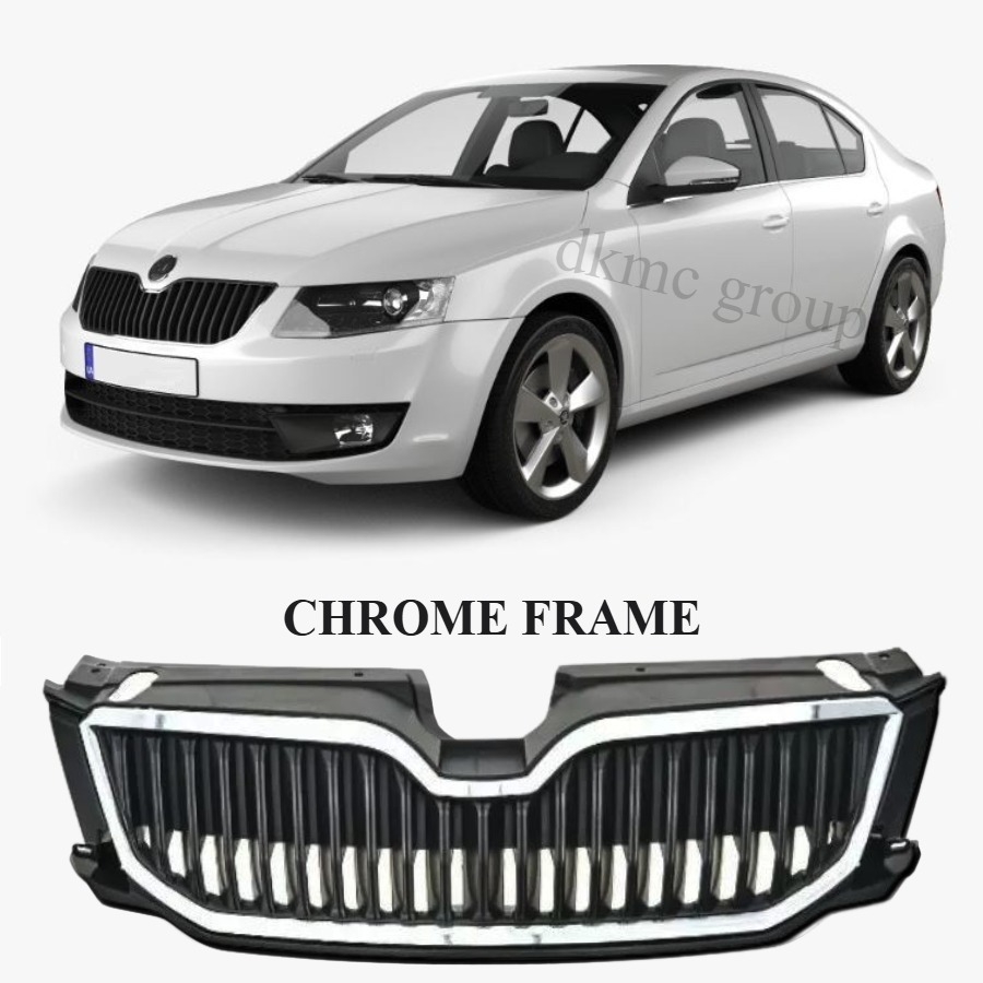 OCTAVİA SEDAN ÖN PANJUR IZGARA NİKELAJ ÇERÇEVELİ 2013 2014 2015 2016 MODELLER