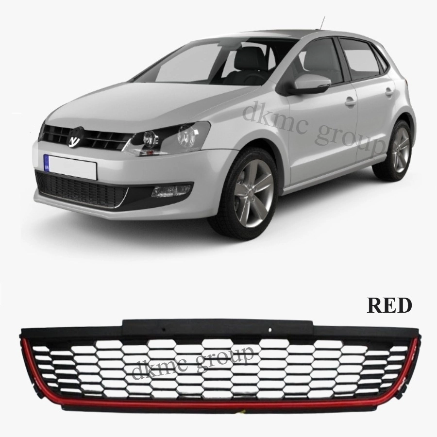 POLO ÖN TAMPON ORTA IZGARASI KIRMIZI GTI TİP 2010 2011 2012 2013 2014 MODELLER İÇİN