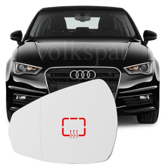 A3 SEDAN DIŞ AYNA CAMI SOL (SÜRÜCÜ) 2017-2020 MODEL ARASI ARAÇLARA UYUMLU 8V0857535C