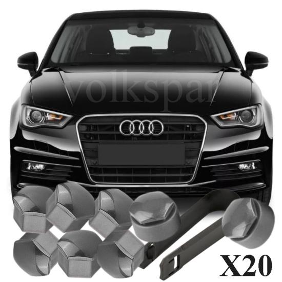A3 SEDAN BİJON KAPAĞI TAKIM PİYANO GRİ (16 ŞİFRESİZ+4 ŞİFRELİ-4F) 2013-2016 MODEL ARASI ARAÇLARA UYUMLU 4F0601173A