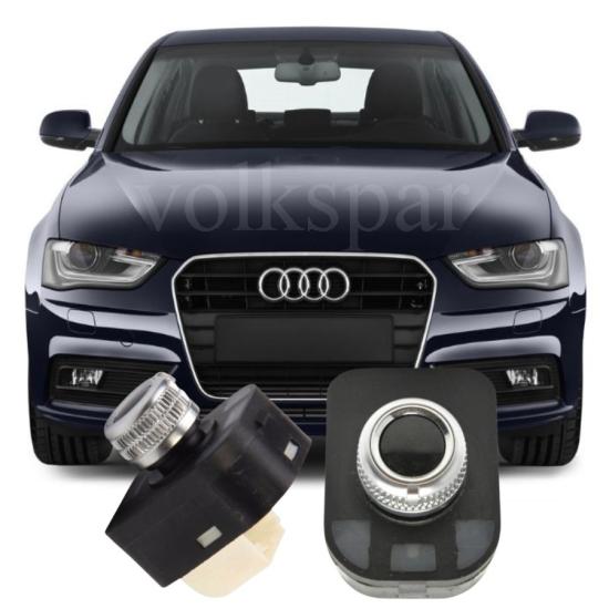 A4 B8 AYNA AYAR KUMANDA DÜĞMESİ (KROMLU) 2013-2016 MODEL ARASI ARAÇLARA UYUMLU 8K0959565F