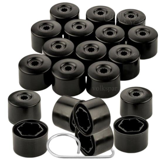 BEETLE BİJON KAPAĞI TAKIM SİYAH (20 ADET ŞİFRESİZ-1K) 2005-2010 MODEL ARASI ARAÇLARA UYUMLU 1K0601173