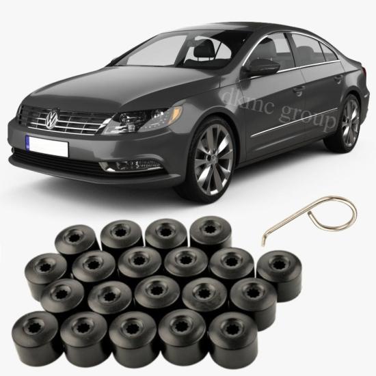 PASSAT CC BİJON KAPAĞI TAKIM SİYAH (20 ADET ŞİFRESİZ-1K) 2013-2016 MODEL ARASI ARAÇLARA UYUMLU 1K0601173