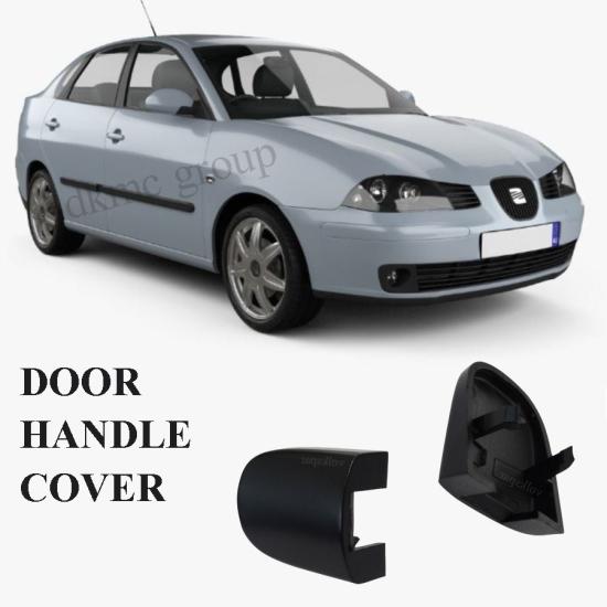 CORDOBA ÖN SAĞ DIŞ KAPI KOLU KAPAĞI BADEMİ SİYAH (BOYASIZ TİP) 2003-2009 MODEL ARASI ARAÇLARA UYUMLU 3B4839879