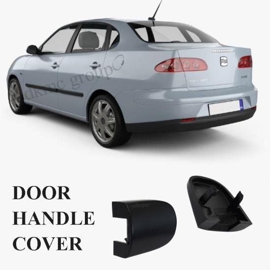 CORDOBA ARKA SOL DIŞ KAPI KOLU KAPAĞI BADEMİ SİYAH (BOYASIZ TİP) 2003-2009 MODEL ARASI ARAÇLARA UYUMLU 3B4839879