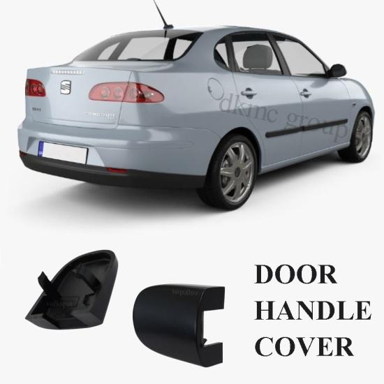 CORDOBA ARKA SAĞ DIŞ KAPI KOLU KAPAĞI BADEMİ SİYAH (BOYASIZ TİP) 2003-2009 MODEL ARASI ARAÇLARA UYUMLU 3B4839879