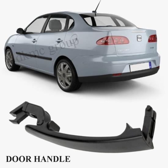SEAT CORDOBA ARKA SOL DIŞ KAPI KOLU SİYAH (BOYASIZ TİP) 2003-2009 MODEL ARASI ARAÇLARA UYUMLU 3B0837207G