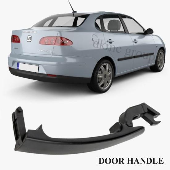 SEAT CORDOBA ARKA SAĞ DIŞ KAPI KOLU SİYAH (BOYASIZ TİP) 2003-2009 MODEL ARASI ARAÇLARA UYUMLU 3B0837207G