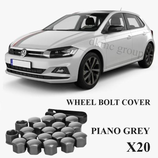 POLO BİJON KAPAĞI TAKIM PİYANO GRİ (20 ADET ŞİFRESİZ-1Z) 2018-2021 MODEL ARASI ARAÇLARA UYUMLU 1Z0601173