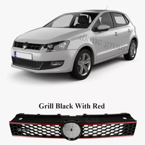 POLO ÖN PANJUR IZGARASI GTI KIRMIZI ÇITALI 2010 2011 2012 2013 2014 MODELLER İÇİN 6R0853651R