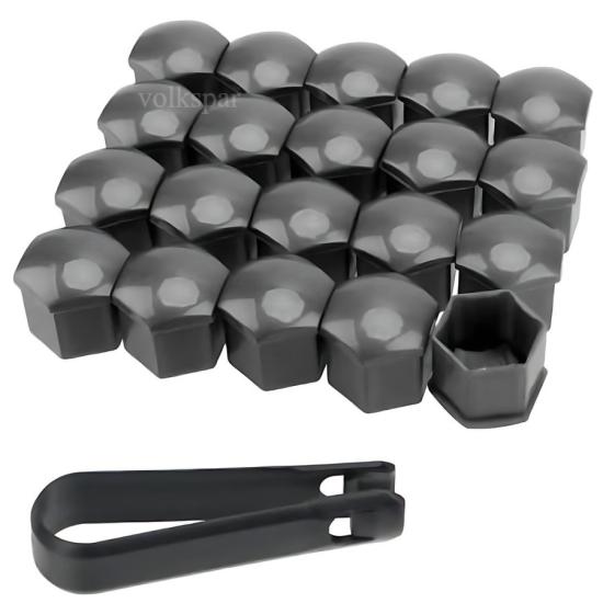 GOLF 5 BİJON KAPAĞI TAKIM PİYANO GRİ (20 ADET ŞİFRESİZ-1Z) 2004-2008 MODEL ARASI ARAÇLARA UYUMLU 1Z0601173