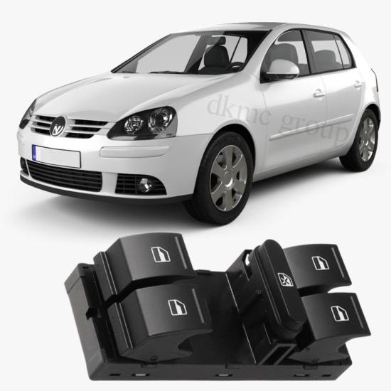 VOLKSWAGEN GOLF 5 ÖN SOL SÜRÜCÜ DÖRTLÜ CAM DÜĞMESİ 2004-2008 MODEL ARASI ARAÇLARA UYUMLU 1K4959857B