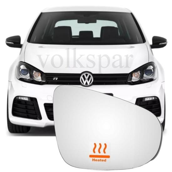 GOLF 6 DIŞ AYNA CAMI SAĞ (YOLCU) 2008-2012 MODEL ARASI ARAÇLARA UYUMLU 5K0857522