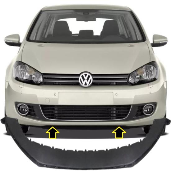 GOLF 6 ÖN TAMPON SPOYLERİ 2008-2012 MODEL ARASI ARAÇLARA UYUMLU 5K0805903A