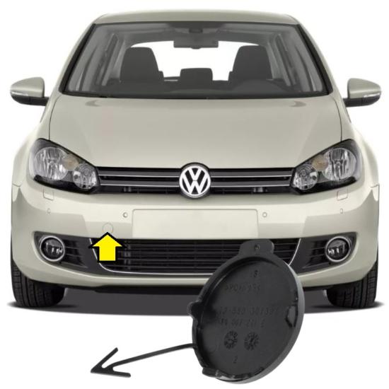 GOLF 6 ÖN TAMPON ÇEKİ DEMİRİ KAPAĞI 2008-2012 MODEL ARASI ARAÇLARA UYUMLU 5K0807241E