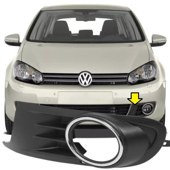 GOLF 6 ÖN TAMPON SİS IZGARA ÇERÇEVE KAPAĞI SOL 2008-2012 MODEL ARASI 5K0853665