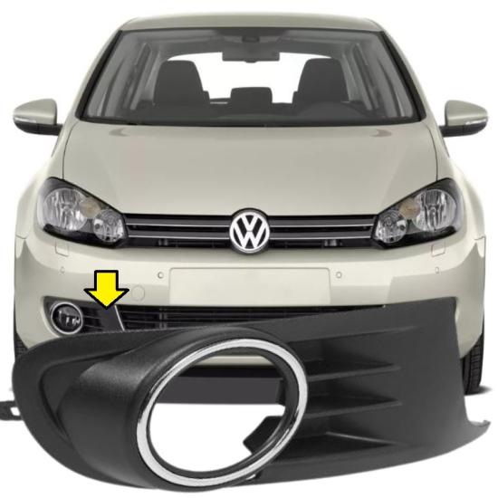 GOLF 6 ÖN TAMPON SİS IZGARA ÇERÇEVE KAPAĞI SAĞ 2008-2012 MODEL ARASI 5K0853666