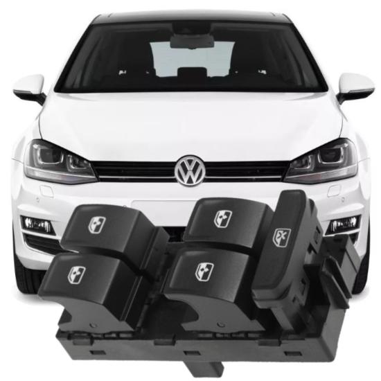 GOLF 7 ÖN SOL SÜRÜCÜ DÖRTLÜ CAM DÜĞMESİ 2013-2016 MODEL ARASI 5G0959857B