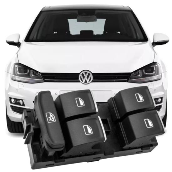 GOLF 7 ÖN SOL SÜRÜCÜ DÖRTLÜ CAM DÜĞMESİ 2013-2016 MODEL ARASI 5G0959857C