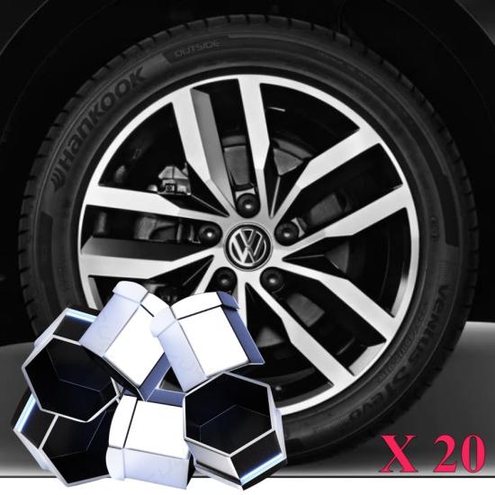GOLF 7,5 BİJON KAPAĞI TAKIM KROM (20 ADET ŞİFRESİZ-1Z) 2017-2020 MODEL ARASI ARAÇLARA UYUMLU 1Z0601173