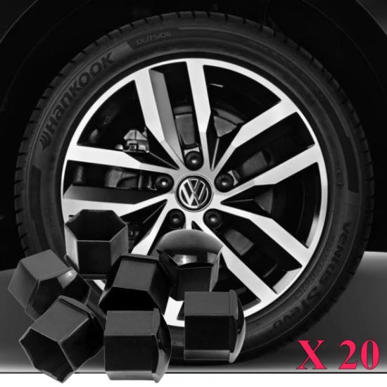 GOLF 7,5 BİJON KAPAĞI TAKIM PİYANO SİYAH (20 ADET ŞİFRESİZ-1Z) 2017-2020 MODEL ARASI ARAÇLARA UYUMLU 1Z0601173