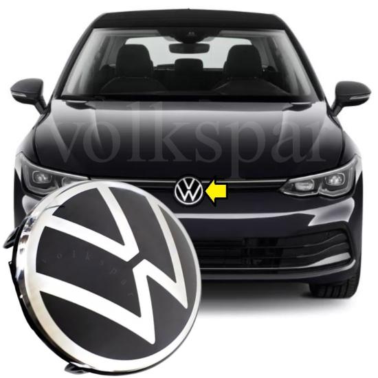 GOLF 8 2021-2022 MODEL ARASI ÖN PANJUR IZGARA ARMA AMBLEM LOGO 5H0853601D