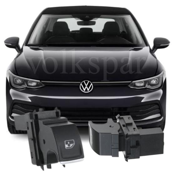 GOLF 8 ÖN SAĞ CAM AÇMA DÜĞMESİ (KROMLU) 2021-2024 MODEL ARASI 5G0959855F