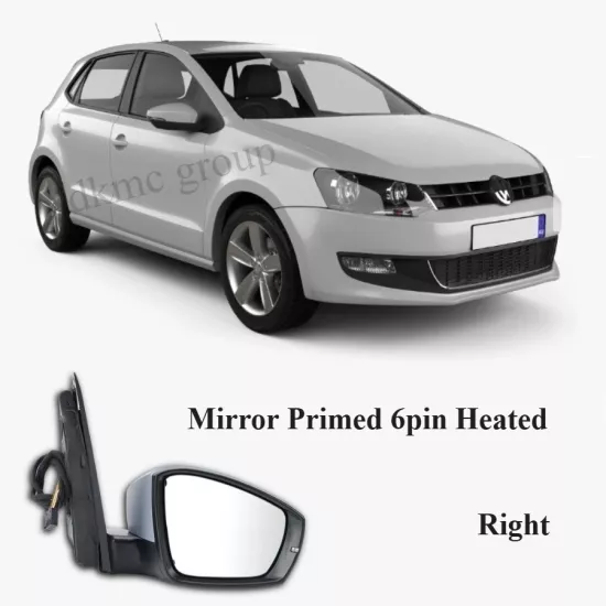 POLO SAĞ DIŞ AYNA KOMPLE ELEKTRİKLİ 6 FİŞLİ 2010-2013 MODEL ARASI ARAÇLARA UYUMLU 6R1857508C