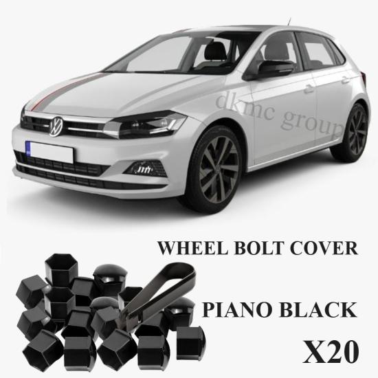 POLO BİJON KAPAĞI TAKIM PİYANO SİYAH (20 ADET ŞİFRESİZ-1Z) 2018-2021 MODEL ARASI ARAÇLARA UYUMLU 1Z0601173