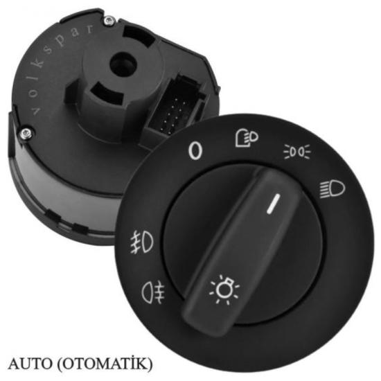 JETTA FAR AÇMA KONTROL ANAHTARI (AUTO) 2006-2011 MODEL ARASI ARAÇLARA UYUMLU 1K0941431N
