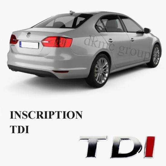 JETTA ARKA BAGAJ TDI YAZISI (105HP) 2011-2014 MODEL ARASI ARAÇLARA UYUMLU 1K9853675M GQF