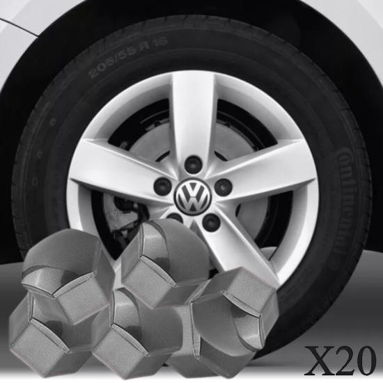 JETTA MK6 BİJON KAPAĞI TAKIM PİYANO GRİ (20 ADET ŞİFRESİZ-1Z) 2011-2014 MODEL ARASI ARAÇLARA UYUMLU 1Z0601173