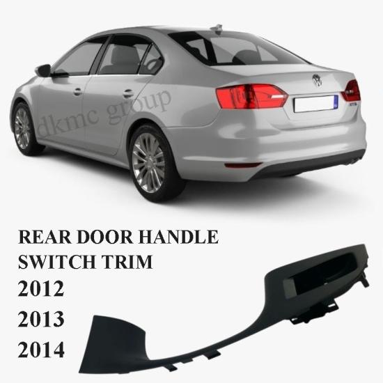 JETTA ARKA SOL KAPI KOLU TUTAMAĞI CAM DÜĞME YUVASI SİYAH (81U) 2011-2014 MODEL ARASI UYUMLU 5C6867255 81U