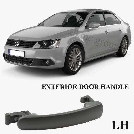 JETTA ÖN SOL DIŞ KAPI KOLU (SİYAH-BOYASIZ TİP) 2011-2014 MODEL ARASI ARAÇLARA UYUMLU 5N0837205M