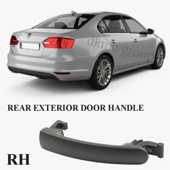JETTA ARKA SAĞ DIŞ KAPI KOLU (SİYAH-BOYASIZ TİP) 2011-2014 MODEL ARASI ARAÇLARA UYUMLU 5N0837205M