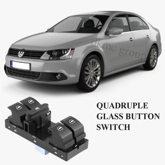 VOLKSWAGEN JETTA ÖN SOL SÜRÜCÜ DÖRTLÜ CAM DÜĞMESİ 2011-2014 MODEL ARASI ARAÇLARA UYUMLU 1K4959857B