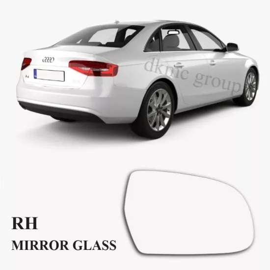 A4 B8 DIŞ AYNA CAMI SAĞ (YOLCU) 2013-2016 MODEL ARASI ARAÇLARA UYUMLU 8K0857536F