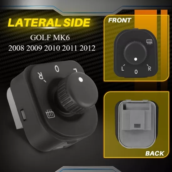 GOLF 6 AYNA AYAR DÜĞMESİ ISITMALI 2008 2009 2010 2011 2012 MODELLER İÇİN 1K0959565H