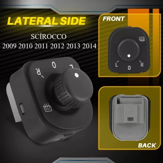 SCİROCCO AYNA AYAR DÜĞMESİ 2009 2010 2011 2012 2013 2014 MODELLER İÇİN 1K0959565H