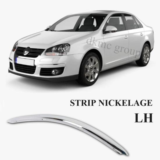 JETTA ÖN TAMPON IZGARA SİS FARI ÇERÇEVE ÜST NİKELAJI SOL 2006-2011 ARASI ARAÇLARA UYUMLU 1K0807243A