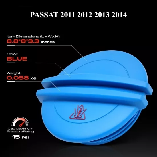 PASSAT B7 RADYATÖR ANTİFRİZ YEDEK SU DEPO ÜST KAPAĞI 2011 2012 2013 2014 MODELLER İÇİN 3B0121321