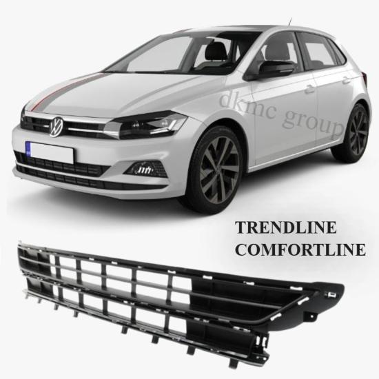 VOLKSWAGEN POLO ÖN TAMPON ORTA IZGARASI SİYAH 2017-2021 MODEL ARASI UYUMLU 2G0853677