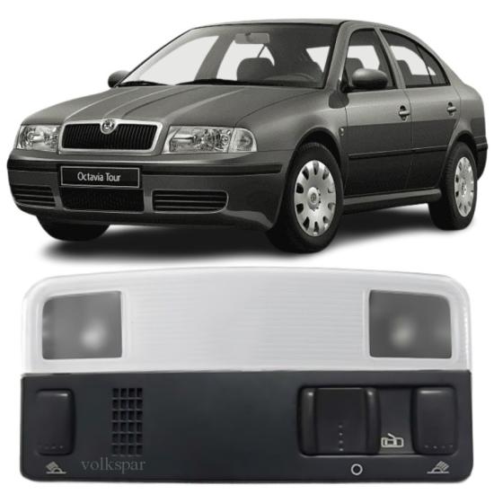 SKODA OCTAVİA TAVAN LAMBASI SİYAH (SAĞ VE SOL AYDINLATMALI) 1997-2000 MODEL ARASI ARAÇLARA UYUMLU 3B0947105H