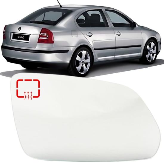 OCTAVİA DIŞ AYNA CAMI SAĞ (1Z Lİ ŞASİ) 2005-2008 MODEL ARASI ARAÇLARA UYUMLU 1Z1857522K